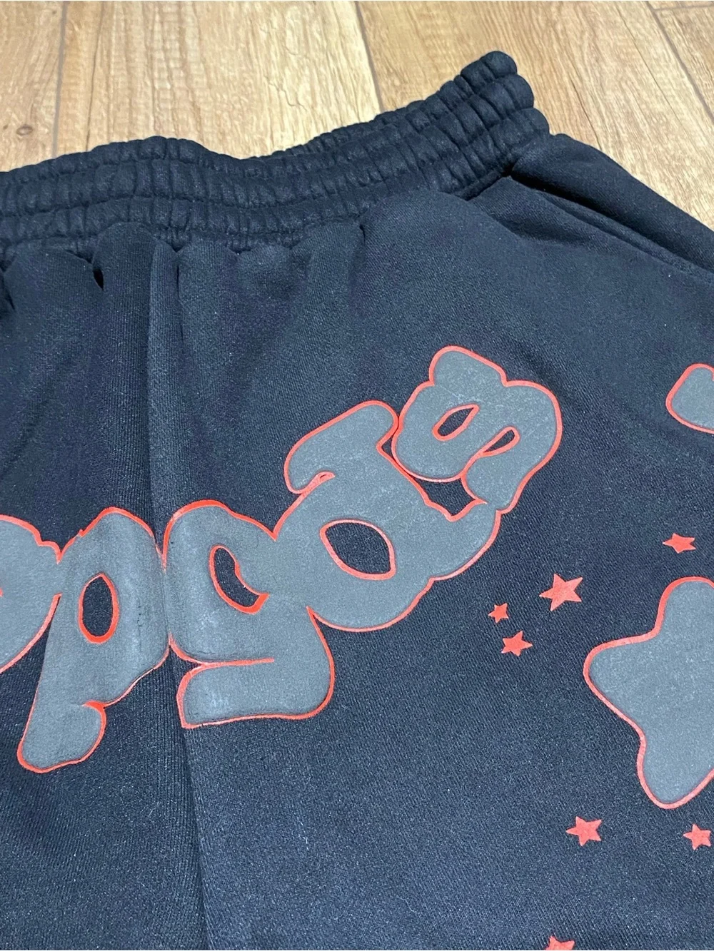 Sp5der Black Beluga Outline Black and Red Shorts Brand New Mens Size Small